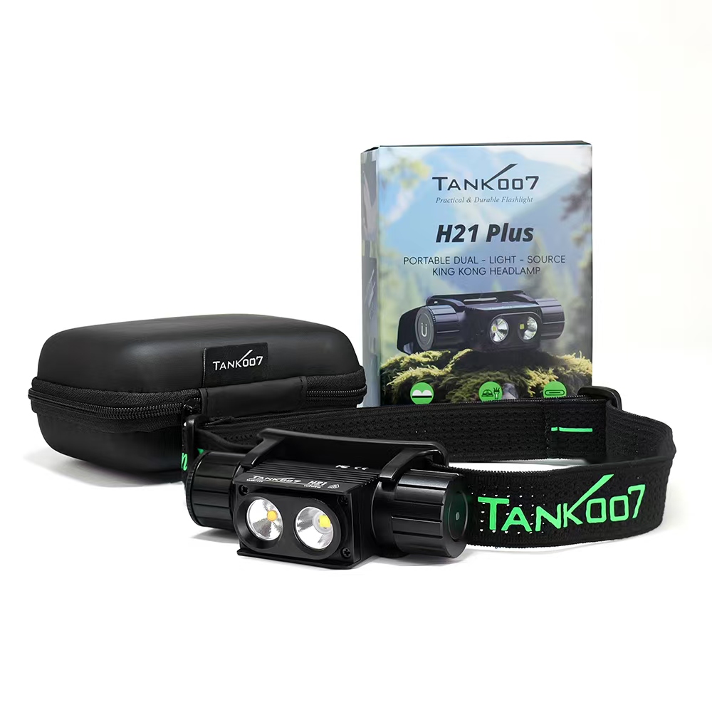 Ліхтарик налобний з акумулятором в комплекті Tank007 H21 Plus